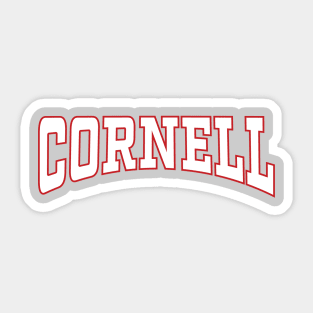 Cornell - White and Red Sticker